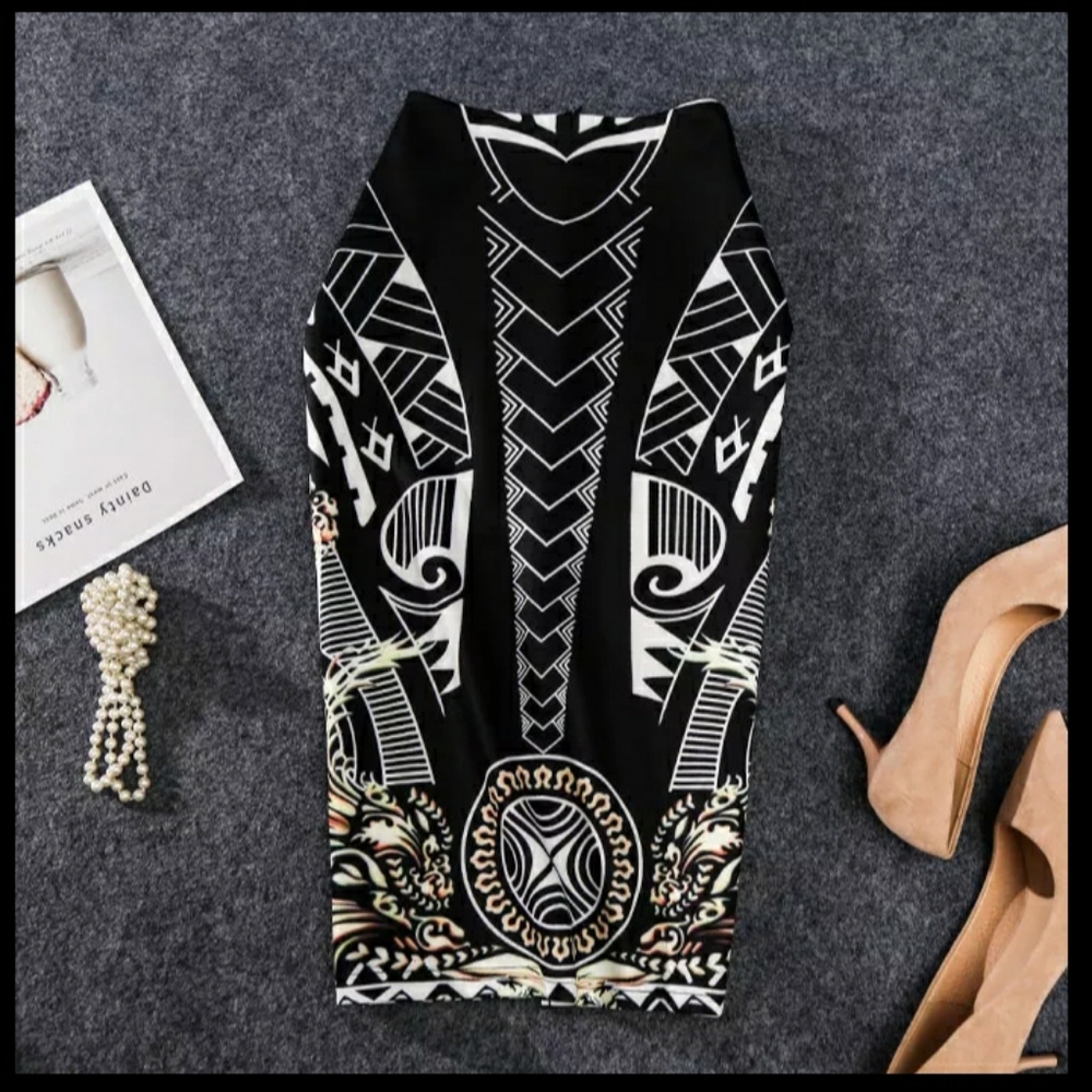 Knee length pencil skirt